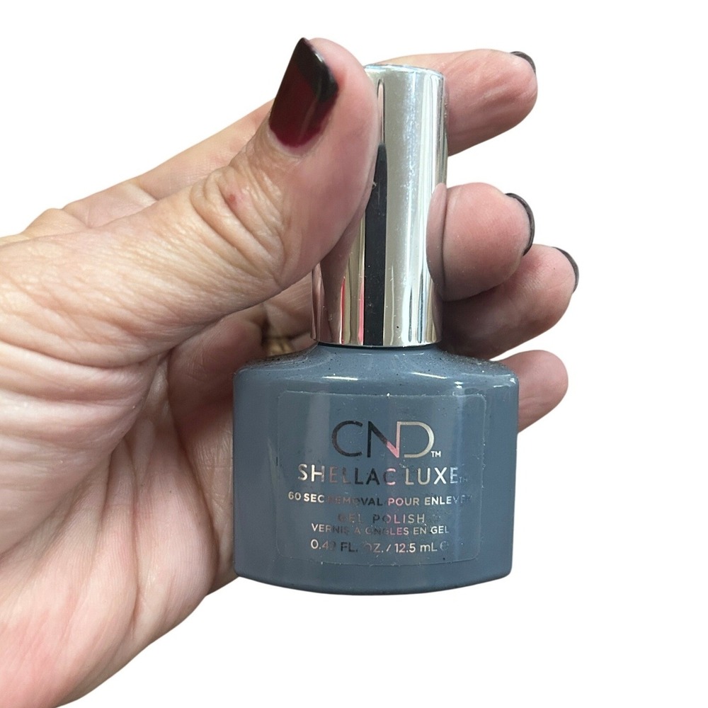 CND Shellac Luxe Gel Polish 12.5mL Whisper #299 Grey Blue Professional Manicure
